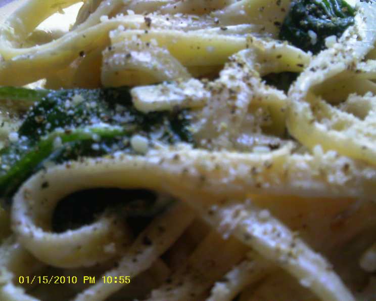 Spinach Fettuccine
